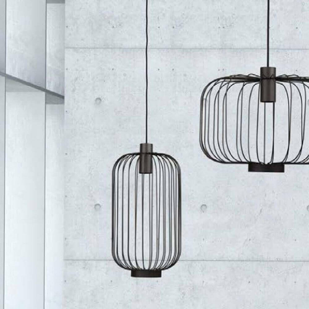 Cages M grid pendant lamp 30cm black