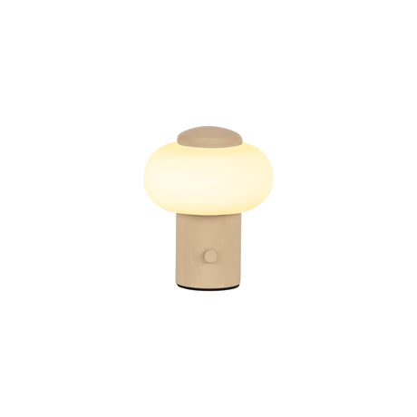 LED-Tischlampe Gustav mit Akku, per Touch dimmbar Schirmhöhe 4cm (1)