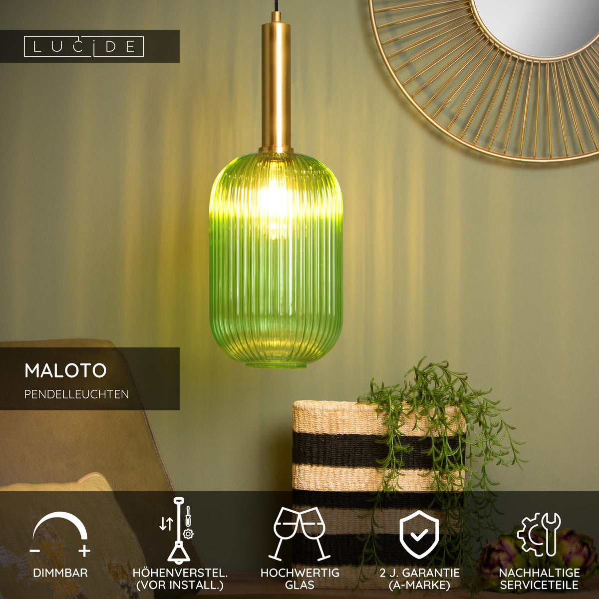 Pendelleuchte Maloto mit Glasschirm Ø 20cm (7)