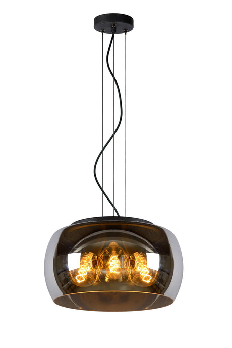 Pendellampe Olivia 3-flammig mit Glasschirm Ø 40cm (1)