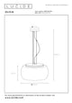 Suspension Olivia à 3 lampes avec abat-jour en verre Ø 40cm (6)