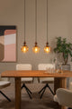 Ilona pendant light, 3-light rectangular with glass shade, height-adjustable (1)