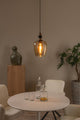 Hanglamp Ilona met glazen kap ovaal Ø 22cm (1)