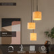 Maya pendant light, 3-light, height-adjustable, with cotton shades Ø 46cm (5)