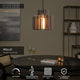 Rollo pendant light with felt shade and opal glass Ø31cm height-adjustable (4)