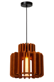 Pendelleuchte Rollo Filzschirm mit Opalglas Ø31cm höhenverstellbar (2)