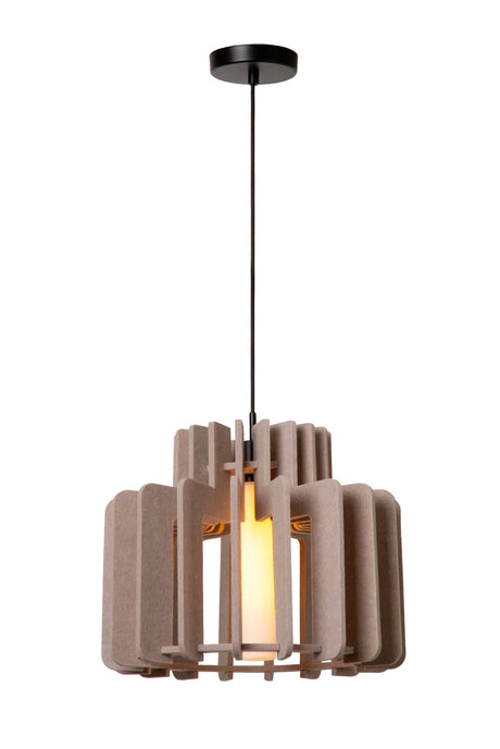 Pendelleuchte Rollo mit Glasschirm höhenverstellbar Ø40cm (1)