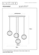 Suspension Monsaraz à 4 lampes avec abat-jour en verre (6)