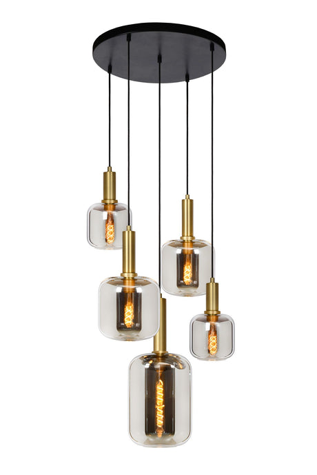 Pendelleuchte Joanet 2-flammig mit Glasschirm rund 66cm (2)