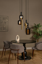 Lampa wisząca Joanet 3-punktowa ze szklanym kloszem Ø 65 cm (1)