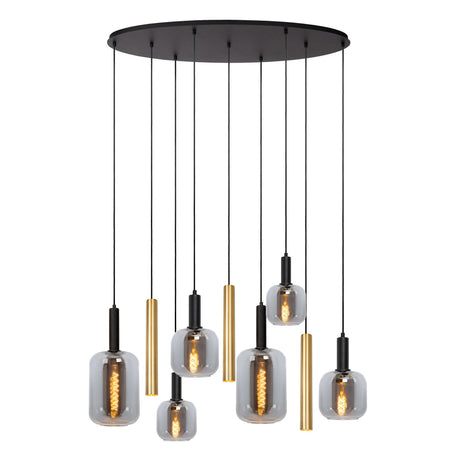 Hängeleuchte Joanet 2-flammig mit Glasschirm oval (3)