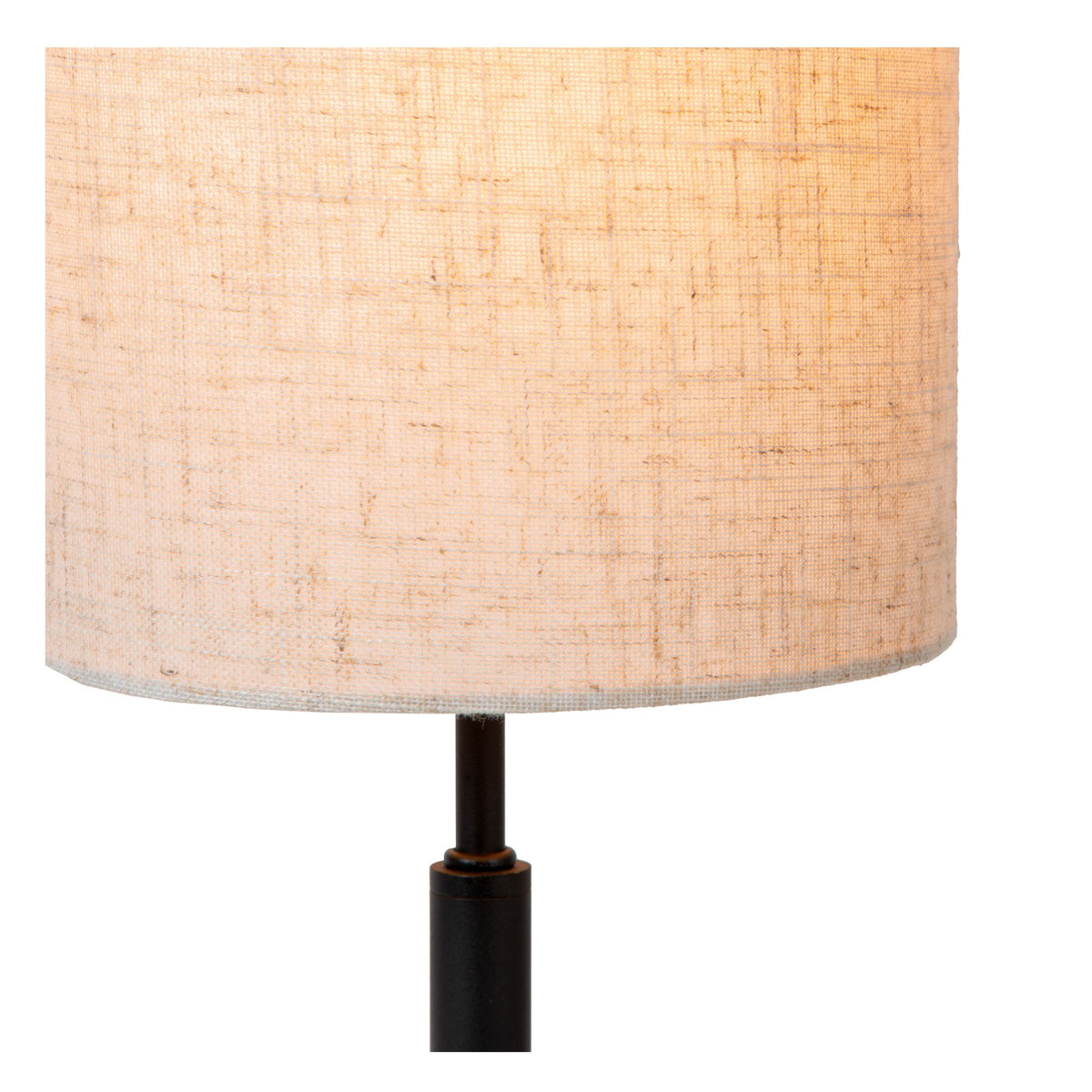 Tischleuchte Maya mit Baumwoll-Stoffschirm Beige Ø 26cm (3)
