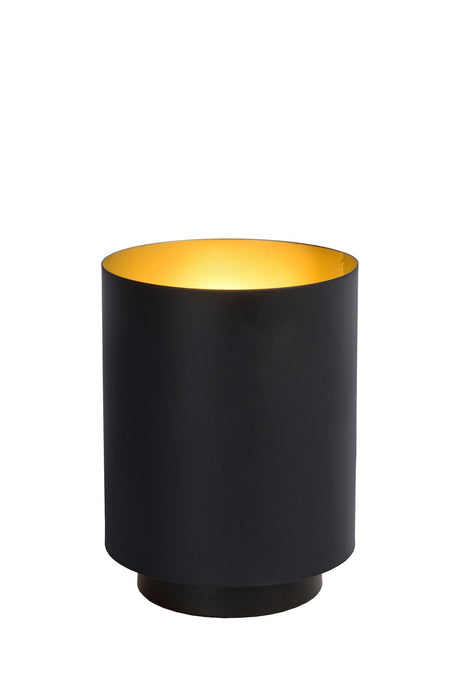 Tischleuchte Suzy 1-flammig Zylinderform Schwarz, Messing 16cm (2)