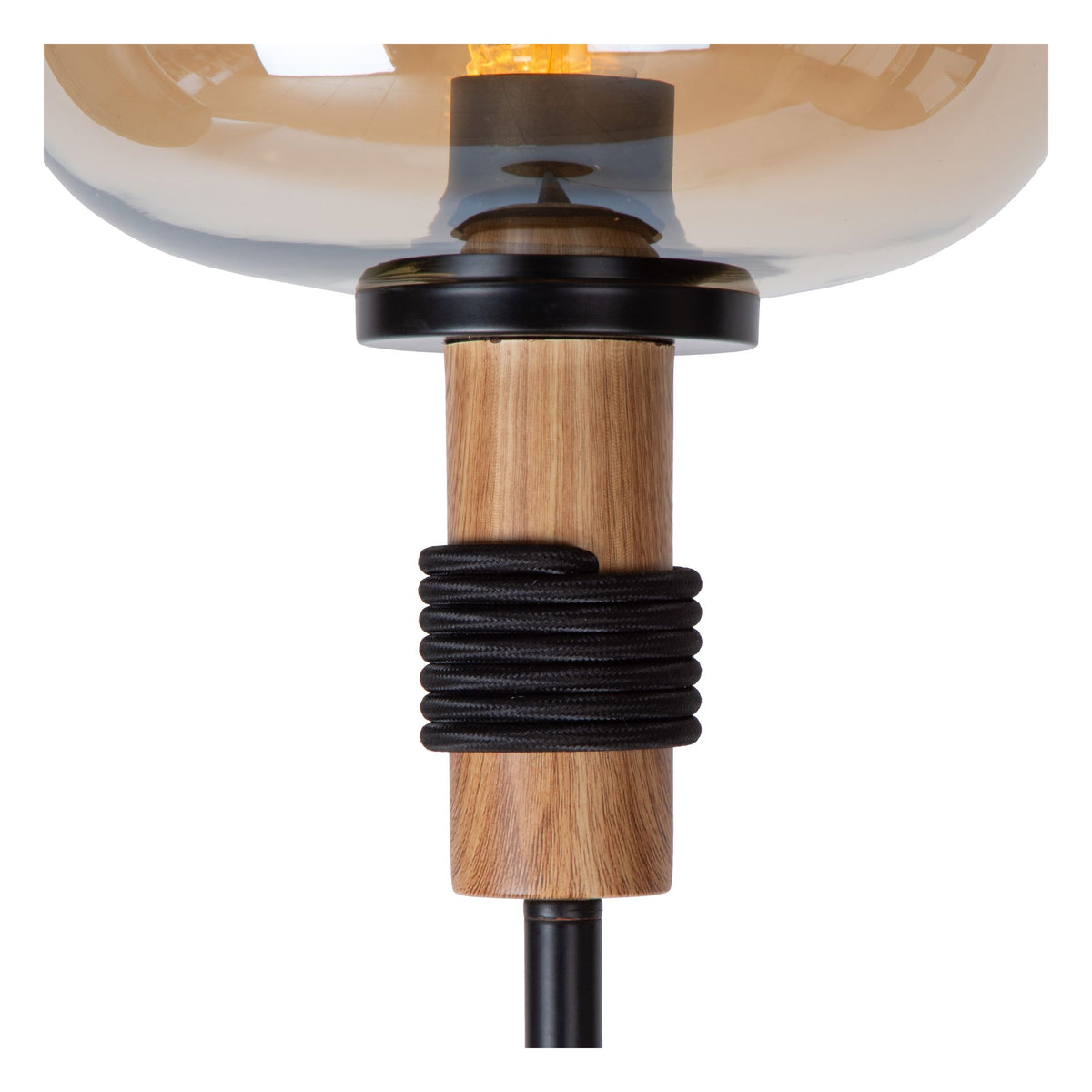 Stehleuchte Ilona mit Glasschirm Amber (4)