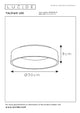 LED-Deckenleuchte Talowe dimmbar Weiß Ø 30cm (5)