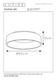 LED-Deckenleuchte Talowe dimmbar Ø 60cm Weiß (5)