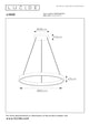 LED-Candeeiro suspenso Liane de 2 luzes CCT regulável Ø 80cm Cor ferrugem (6)