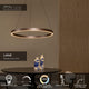 LED-Candeeiro suspenso Liane de 2 luzes CCT regulável Ø 80cm Cor ferrugem (5)