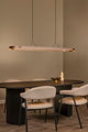 Liane 2-light pendant light CCT dimmable 150cm rust brown (1)