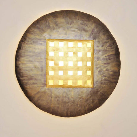 Wandleuchte 4-flammig Disque Extra Large Muschel Gold, Bronze