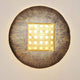 Wandleuchte 4-flammig Disque Extra Large Muschel Gold, Bronze an der Wand mit einzigartigem Design.