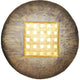 Wandleuchte 4-flammig Disque Extra Large Muschel Gold, Bronze mit einzigartigem Design und goldener Ausstrahlung.