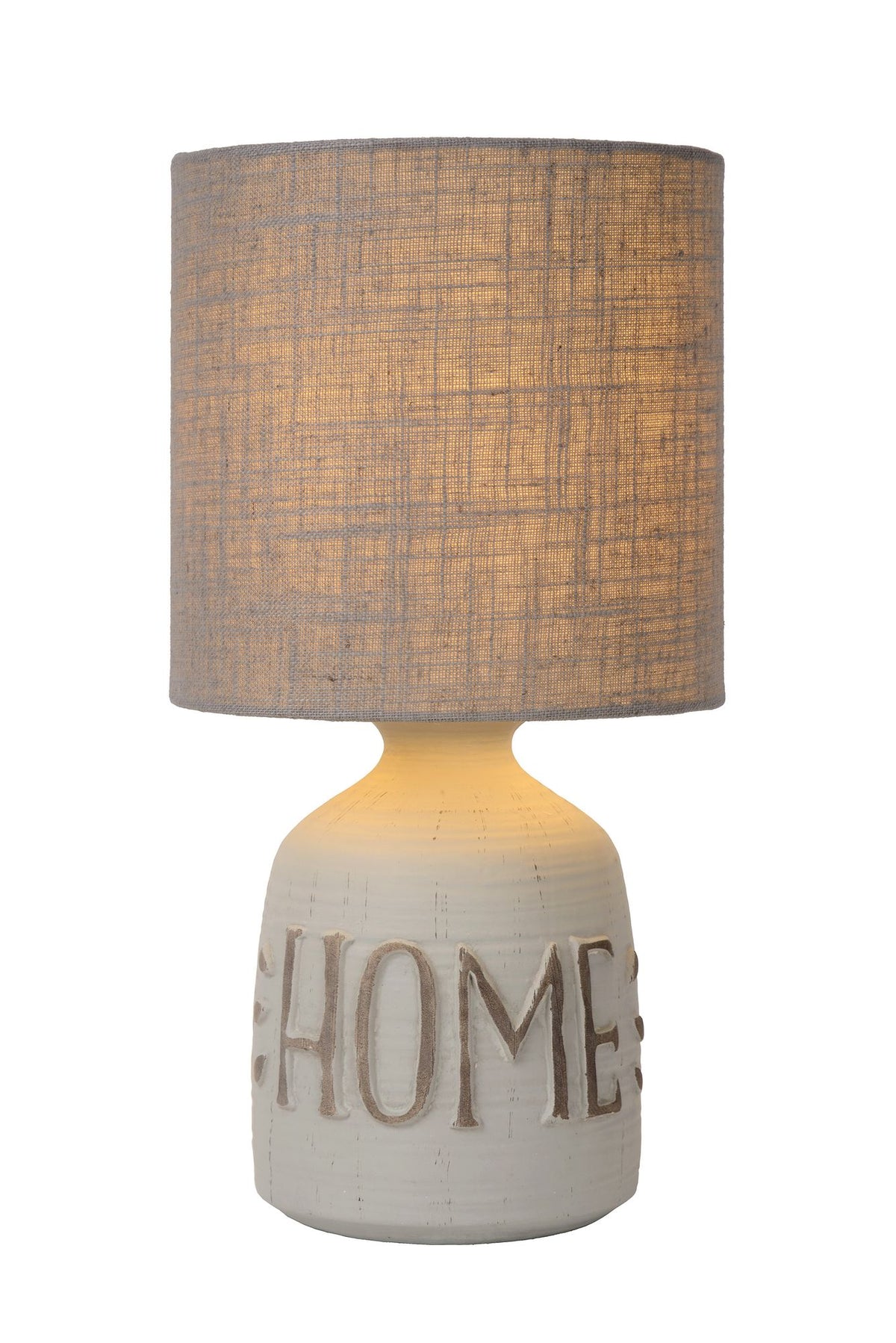 Table lamp Cosby 1-light with fabric shade and ceramic base (1)