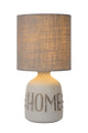 Table lamp Cosby 1-light with fabric shade and ceramic base (1)