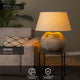 Lampe de table Denise avec abat-jour en tissu et pied en céramique (5)