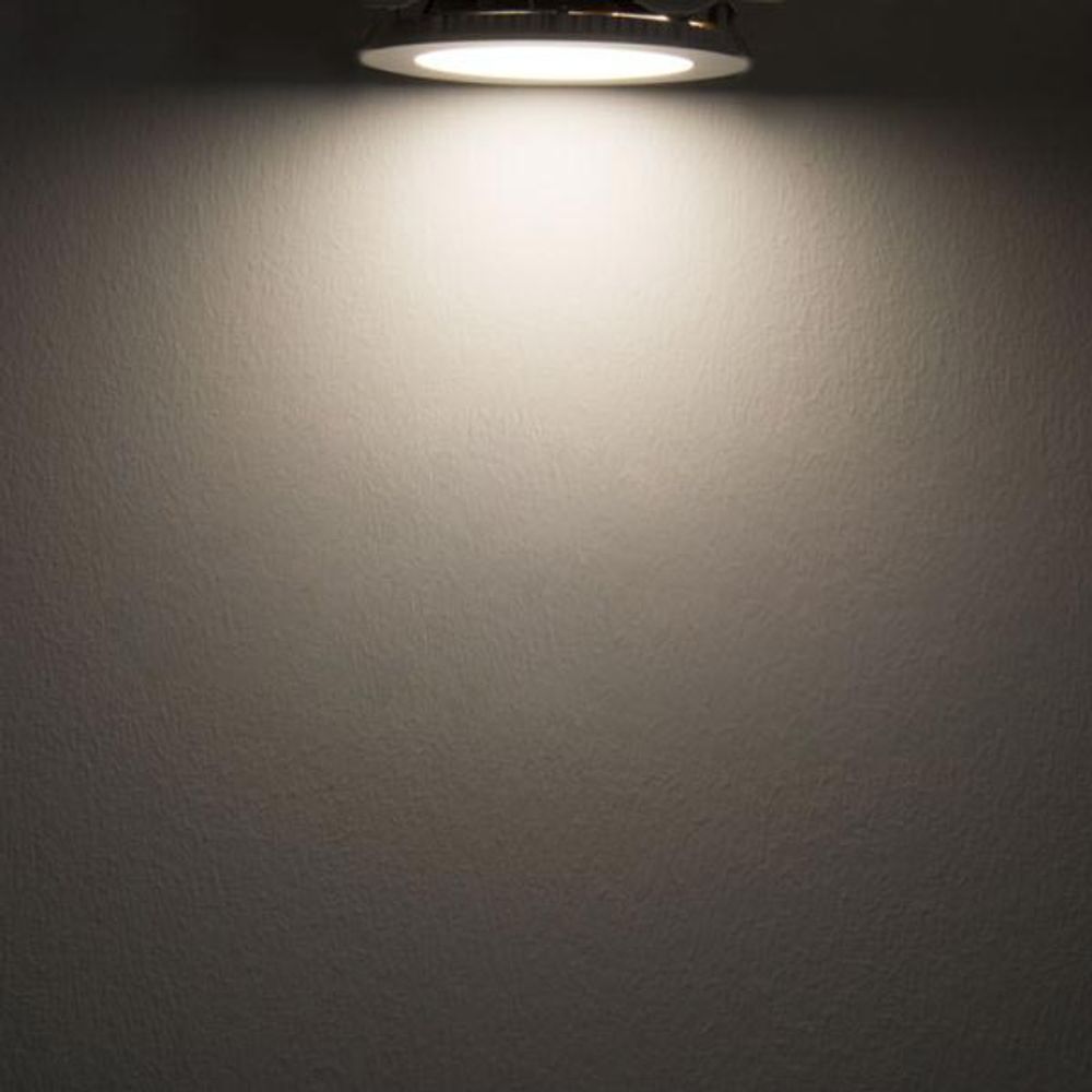 LED Einbaupanel Ø 15cm flach rund silber Dimmbar 9W Neutralweiß  Pro-Light   