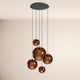 s.luce Orb 5-light modular gallery lamp