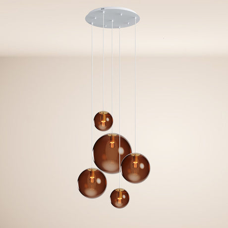 s.luce Orb 5-flammige Galerielampe Modular