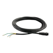 5 Meter Einspeiserkabel für New Galen LED schwarz, aufgerollt mit Stecker und offenen Leitungsenden