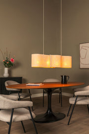 Pendelleuchte Chantal 4-flammig Textil Beige (1)