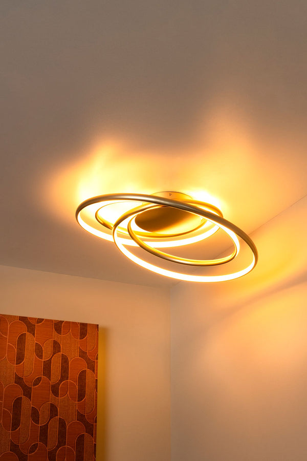LED-Lámpara de techo Sardana regulable latón (3)