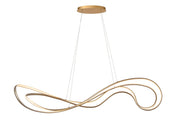 LED-Sardana pendant light dimmable 160cm brass (1)