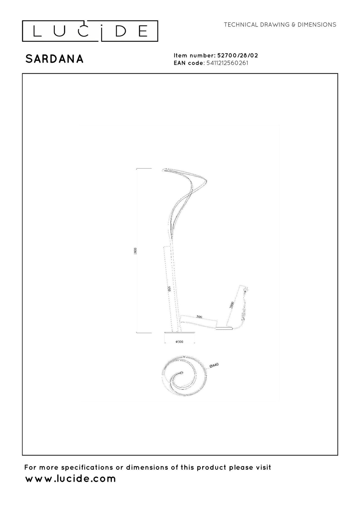 LED-Stehleuchte Sardana dimmbar Messing Warmweiß 180cm (6)