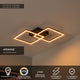 LED-Deckenleuchte Arianne CCT quadratisch 41x41cm Schwarz (6)