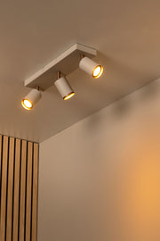 Foco de techo Regina de 3 luces orientable taupe (1)