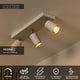 Regina 3-light swivel ceiling spotlight Taupe (3)