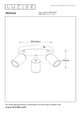 Foco de techo Regina de 3 luces, orientable y regulable, topo, 21 cm (3)