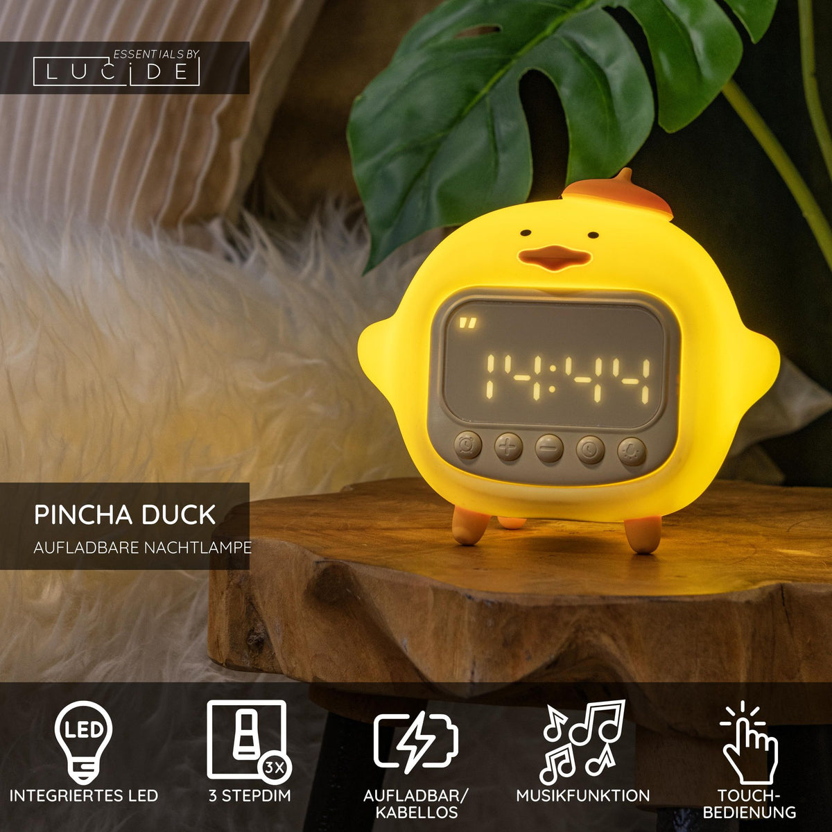 LED-Veilleuse Pincha Duck avec batterie rechargeable et variateur tactile pour enfants (5)