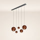 s.luce Orb tavolo da pranzo luce a sospensione 5 luci 160cm