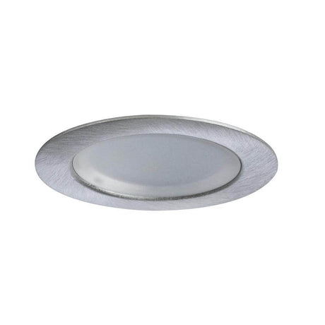 5er Möbeleinbauleuchten-Set Micro Line Mini LED rund in silberner Ausführung, ideal für Möbel und Vitrinen.