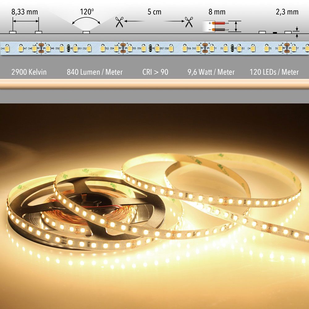 5m LED Lichtband 24V auf Wunsch