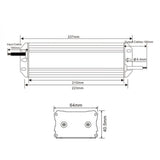100W installatie voeding DIMMBAR 24V IP65