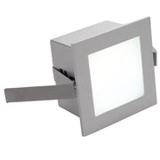 Frame Basic LED Einbauleuchte eckig silbergrau Warmweiße LED, quadratische LED-Einbauleuchte