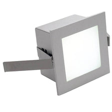 Frame Basic LED Einbauleuchte eckig silbergrau Warmweiße LED, quadratische LED-Einbauleuchte