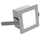 Frame Basic LED Einbauleuchte eckig silbergrau Warmweiße LED für Wand- und Deckeneinbau