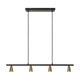 Suspension Tiana à 4 lampes, réglable en hauteur (1)